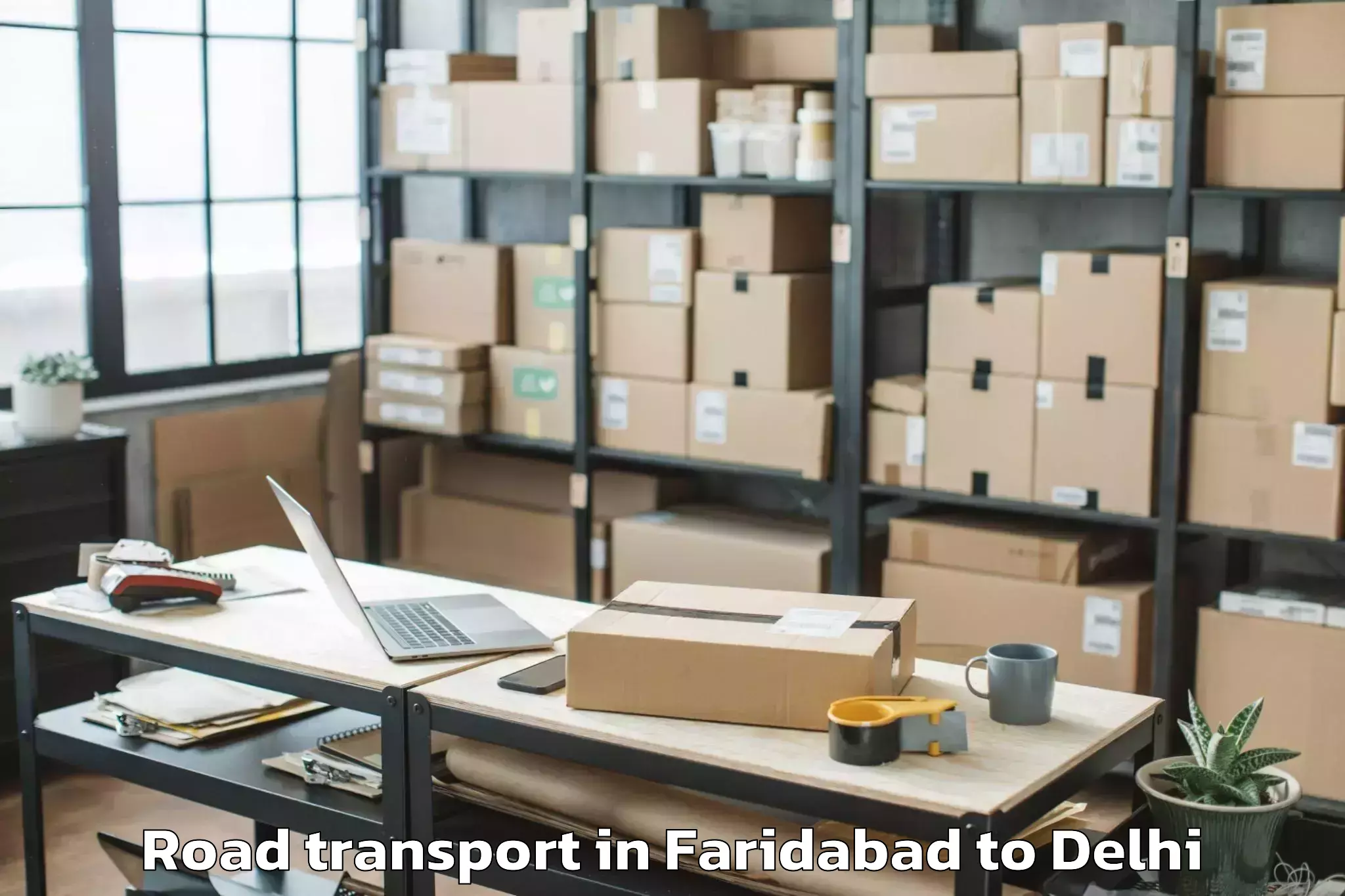 Professional Faridabad to Jmd Kohinoor Mall Road Transport